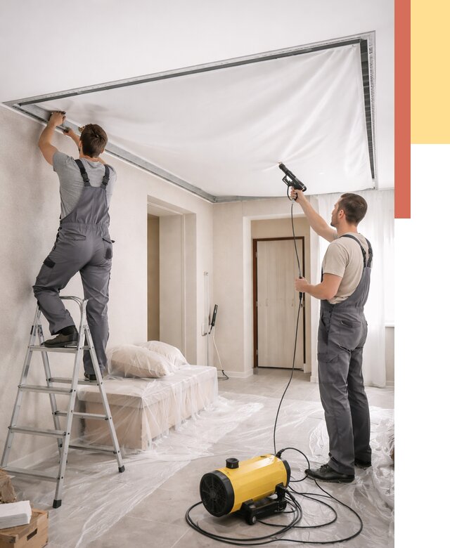 Монтаж натяжного потолка в прихожей в Минусинске от 2693 руб. под ключ | ОТДЕЛОЧНИК-Мнс