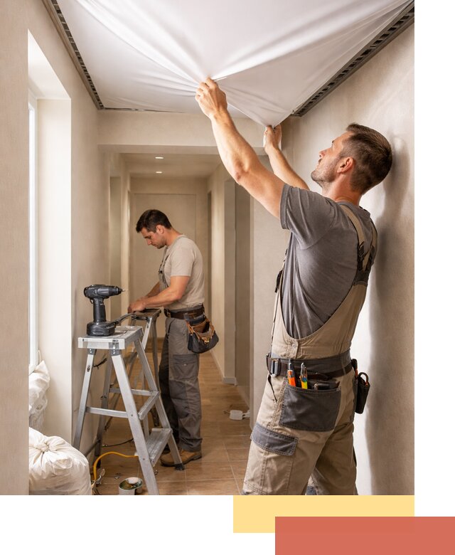 Монтаж натяжного потолка в прихожей в Минусинске