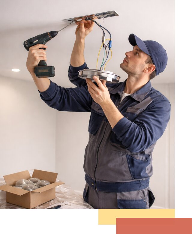 Установка люстры в натяжной потолок в Минусинске