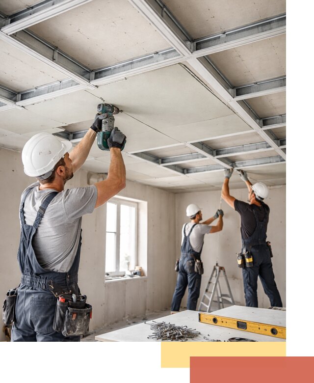 Кессонный потолок из гипсокартона под ключ в Минусинске