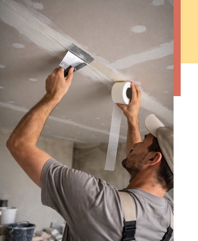 Обработка швов потолка ГКЛ в Минусинске от 7621 руб. под ключ | ОТДЕЛОЧНИК-Мнс