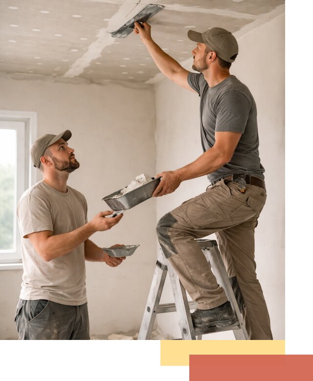 Шпаклевка потолка из гипсокартона в Минусинске качественно и быстро