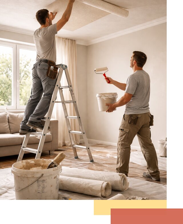 Поклейка обоев на потолок в Минусинске — качественно и быстро