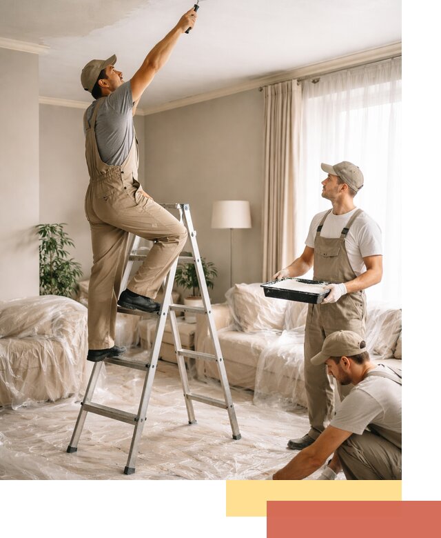 Покраска потолков акриловой краской в Минусинске качественно и быстро