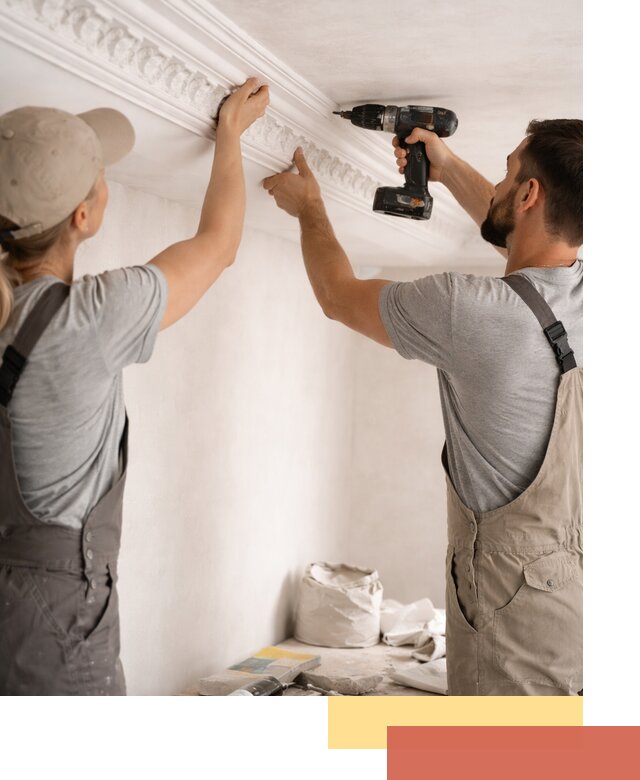 Профессиональный монтаж лепнины на потолок в Минусинске