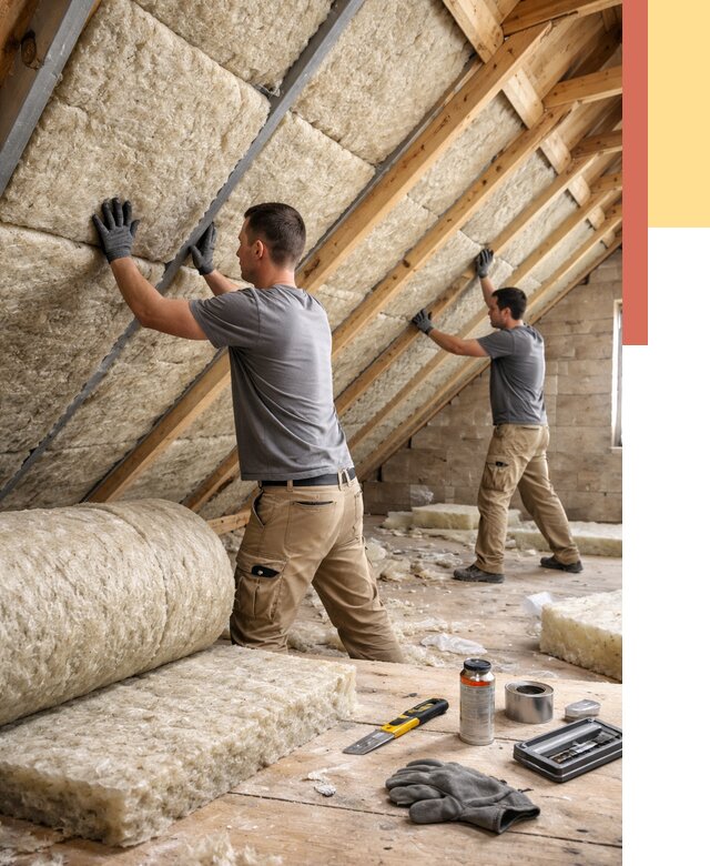 Утепление потолка минватой в Минусинске от 1473 руб. — быстро и недорого | ОТДЕЛОЧНИК-Мнс