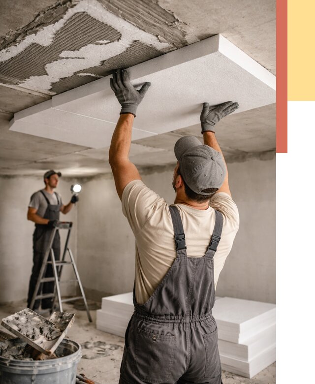 Утепление потолка пенопластом в Минусинске от 4572 руб/м2 — недорого и быстро | ОТДЕЛОЧНИК-Мнс