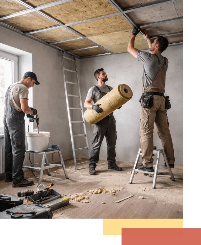 Шумоизоляция потолка в Минусинске: профессиональный монтаж и отделка